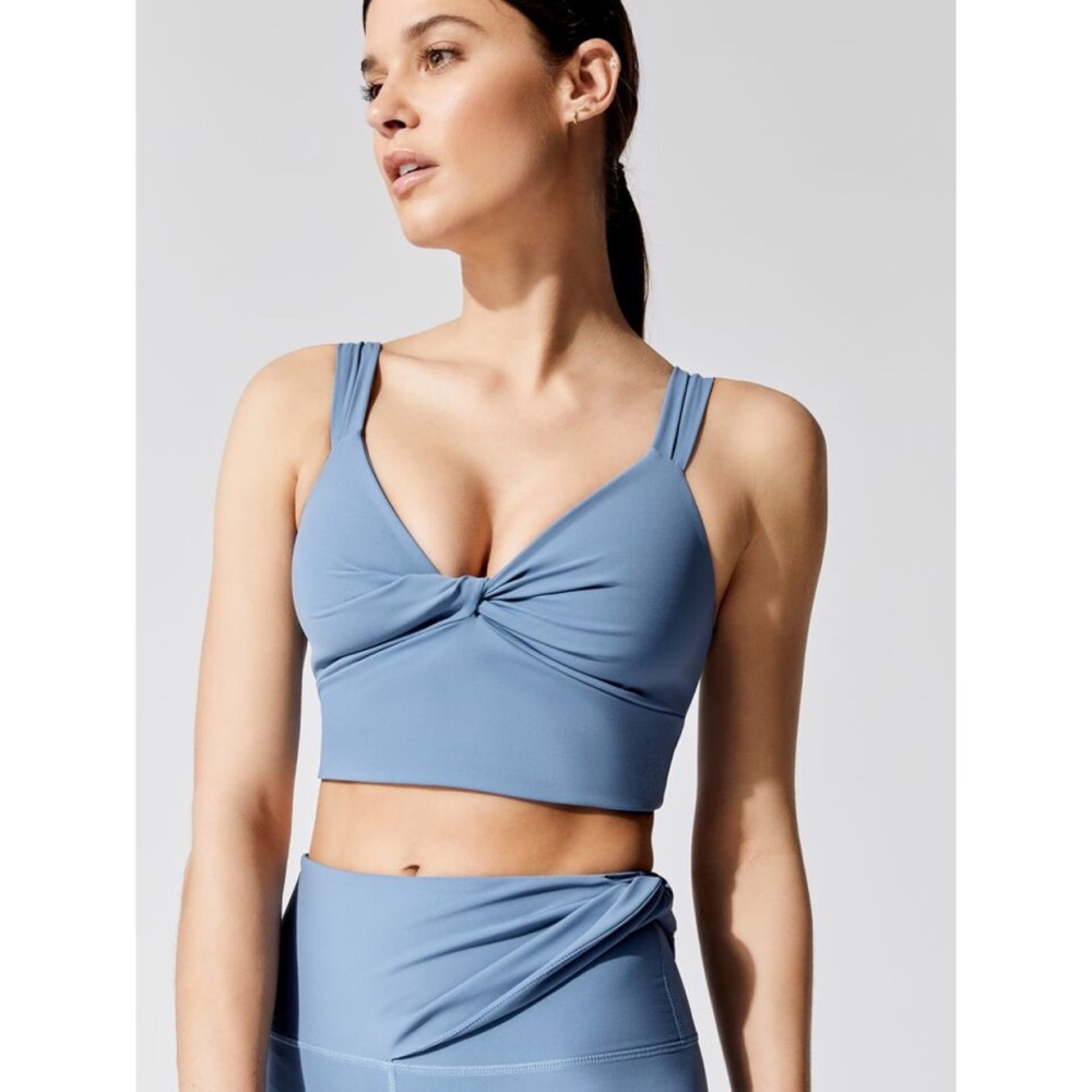 NWT CARBON38 Blue Twist Front Bra (Sz S)
